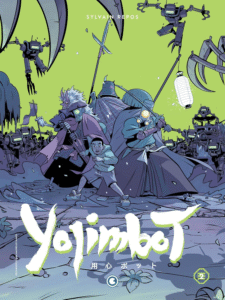 Capa de Yojimbot Vol. 2 – Noites de Ferrugem da Conrad Editora
